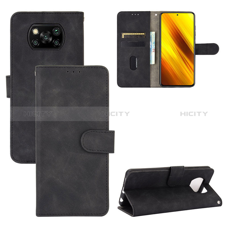 Funda de Cuero Cartera con Soporte Carcasa L01Z para Xiaomi Poco X3 Pro