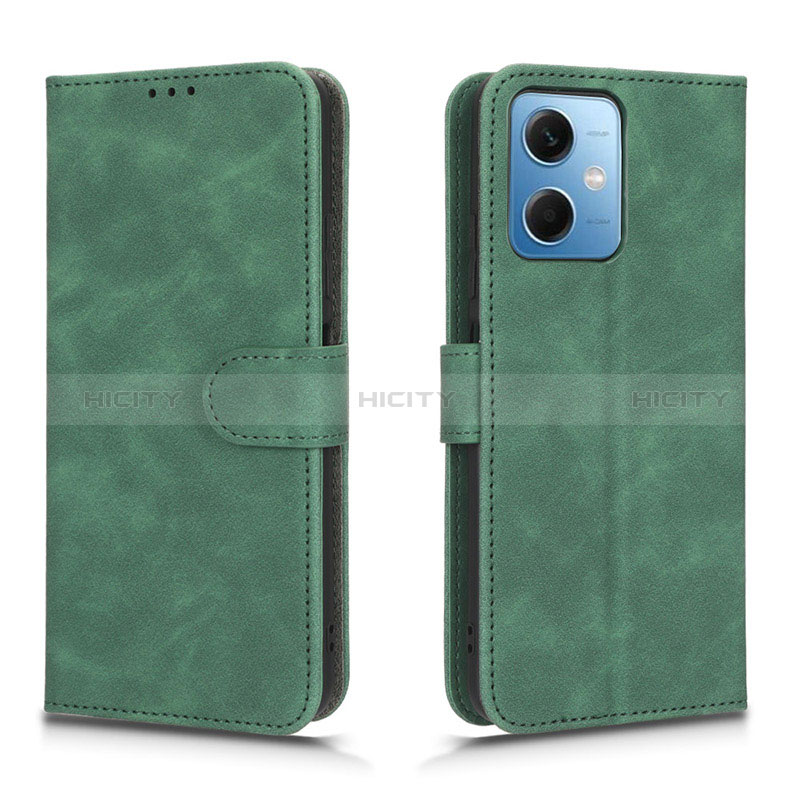 Funda de Cuero Cartera con Soporte Carcasa L01Z para Xiaomi Poco X5 5G Verde