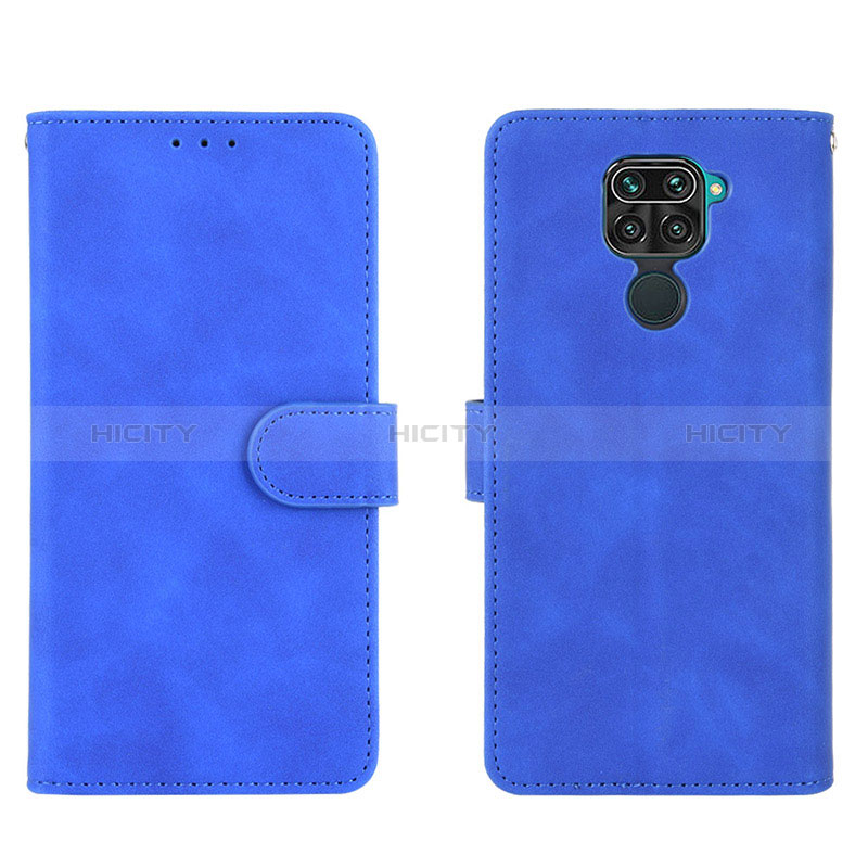 Funda de Cuero Cartera con Soporte Carcasa L01Z para Xiaomi Redmi 10X 4G Azul