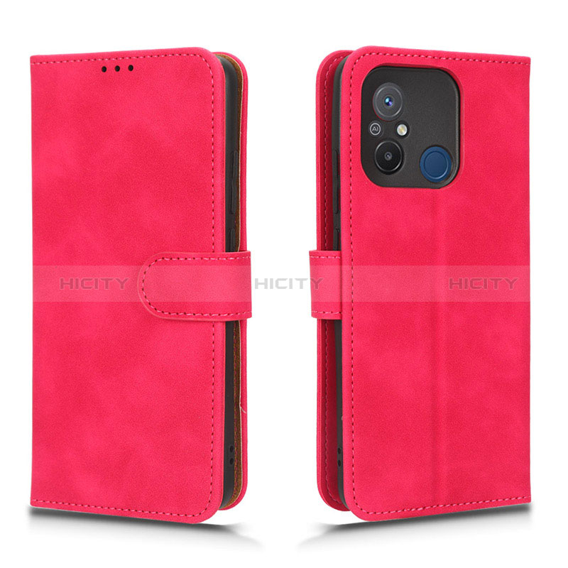 Funda de Cuero Cartera con Soporte Carcasa L01Z para Xiaomi Redmi 11A 4G Rosa Roja