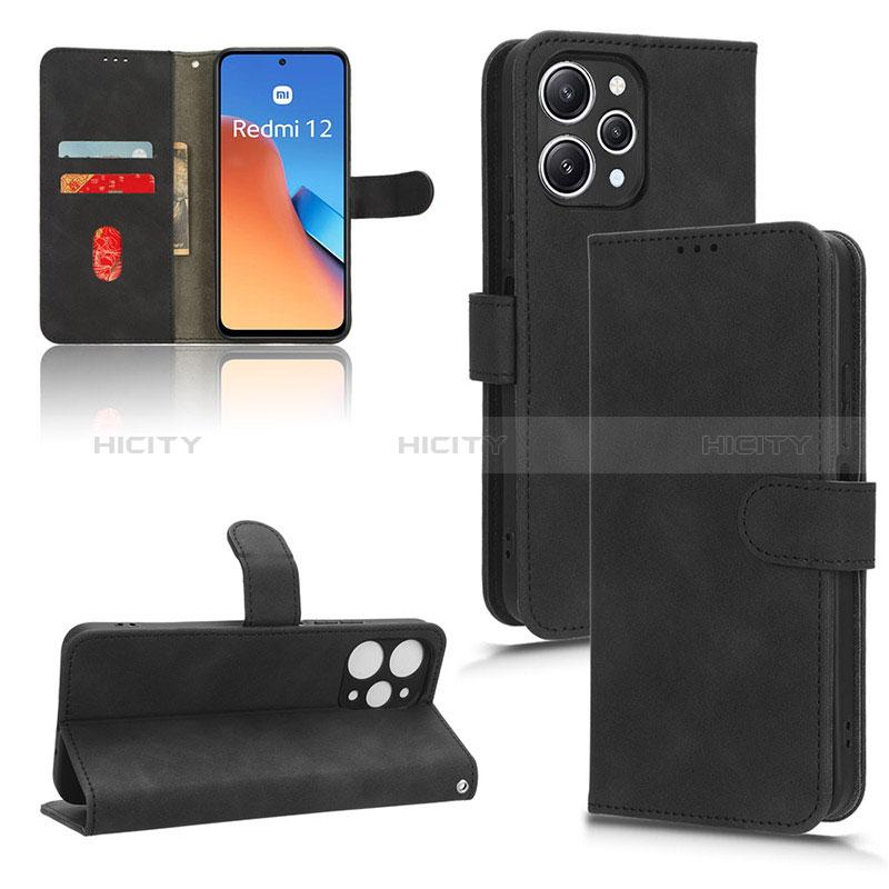 Funda de Cuero Cartera con Soporte Carcasa L01Z para Xiaomi Redmi 12 4G