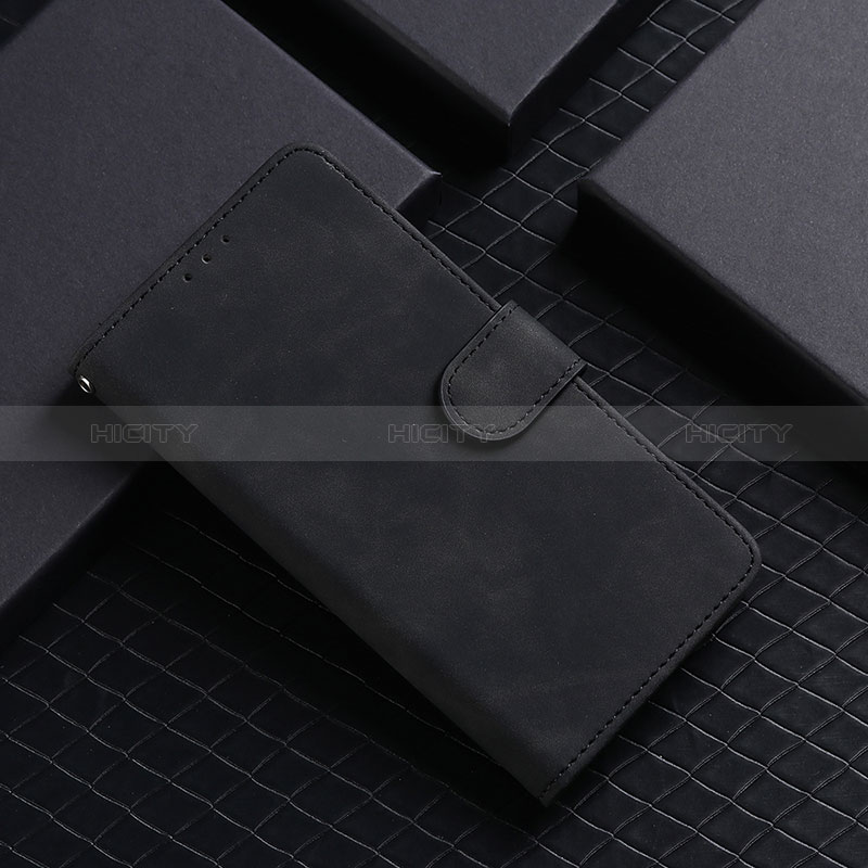 Funda de Cuero Cartera con Soporte Carcasa L01Z para Xiaomi Redmi 9 Prime India Negro