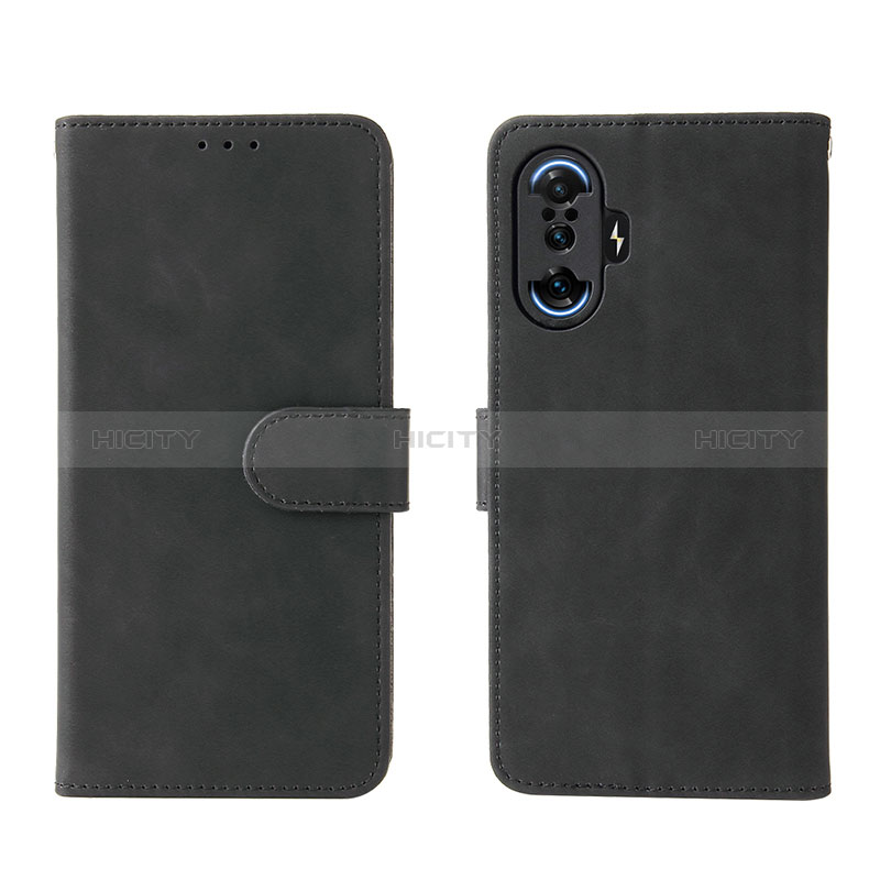 Funda de Cuero Cartera con Soporte Carcasa L01Z para Xiaomi Redmi K40 Gaming 5G Negro