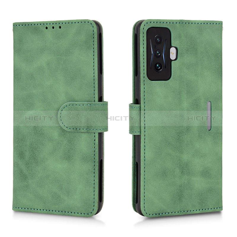 Funda de Cuero Cartera con Soporte Carcasa L01Z para Xiaomi Redmi K50 Gaming AMG F1 5G Verde