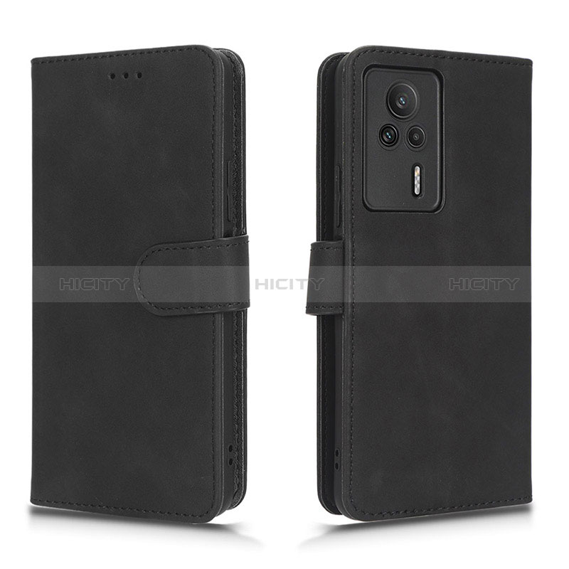 Funda de Cuero Cartera con Soporte Carcasa L01Z para Xiaomi Redmi K60E 5G Negro