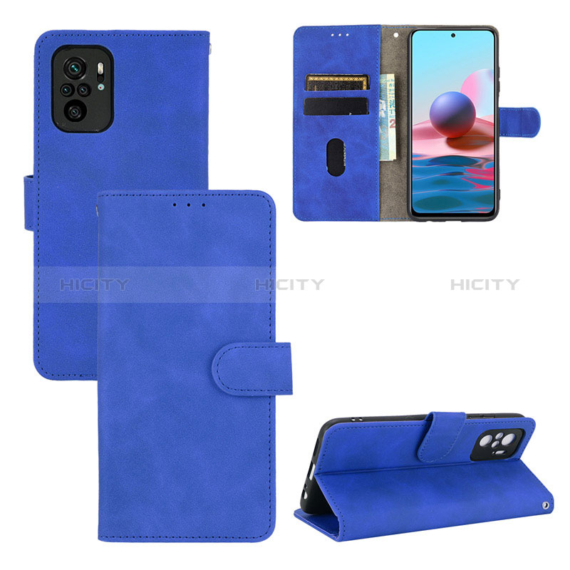 Funda de Cuero Cartera con Soporte Carcasa L01Z para Xiaomi Redmi Note 10 4G