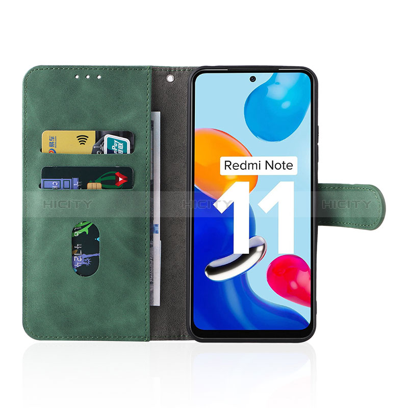 Funda de Cuero Cartera con Soporte Carcasa L01Z para Xiaomi Redmi Note 11 4G (2022)