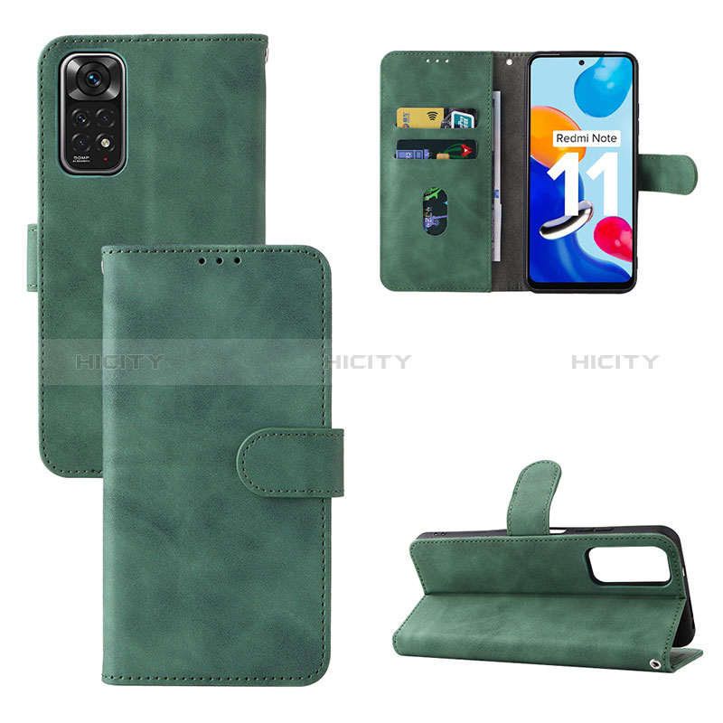 Funda de Cuero Cartera con Soporte Carcasa L01Z para Xiaomi Redmi Note 11 4G (2022)