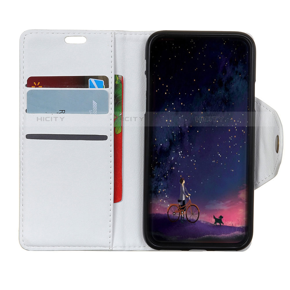 Funda de Cuero Cartera con Soporte Carcasa L02 para Alcatel 5V