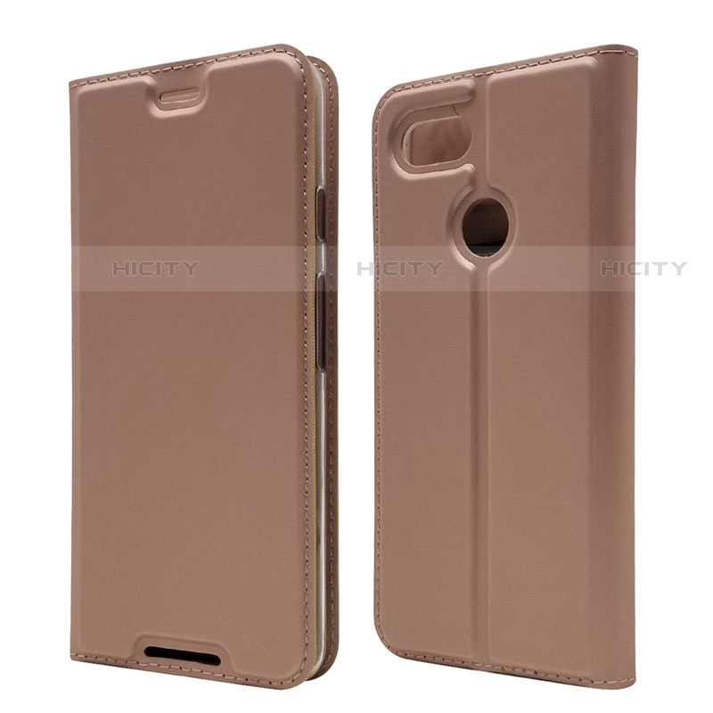 Funda de Cuero Cartera con Soporte Carcasa L02 para Google Pixel 3 Oro Rosa