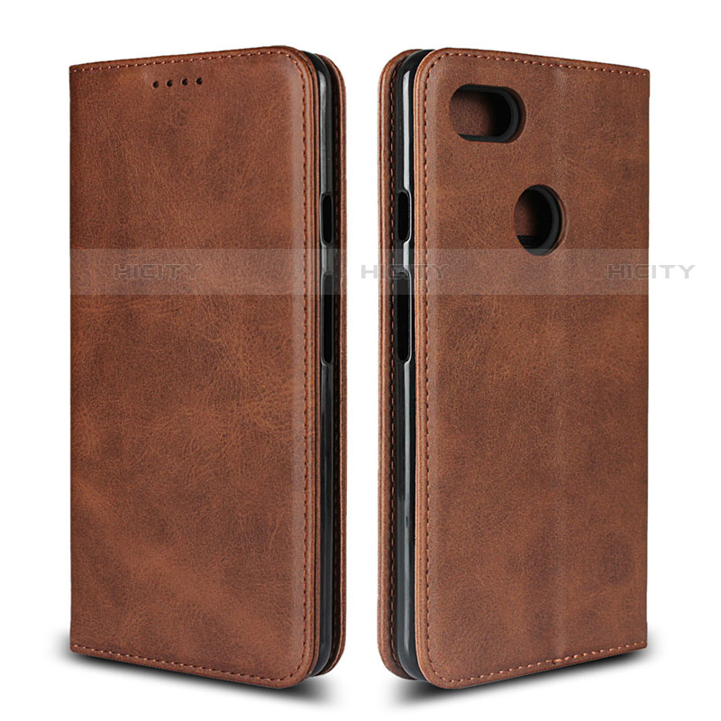 Funda de Cuero Cartera con Soporte Carcasa L02 para Google Pixel 3 XL Marron