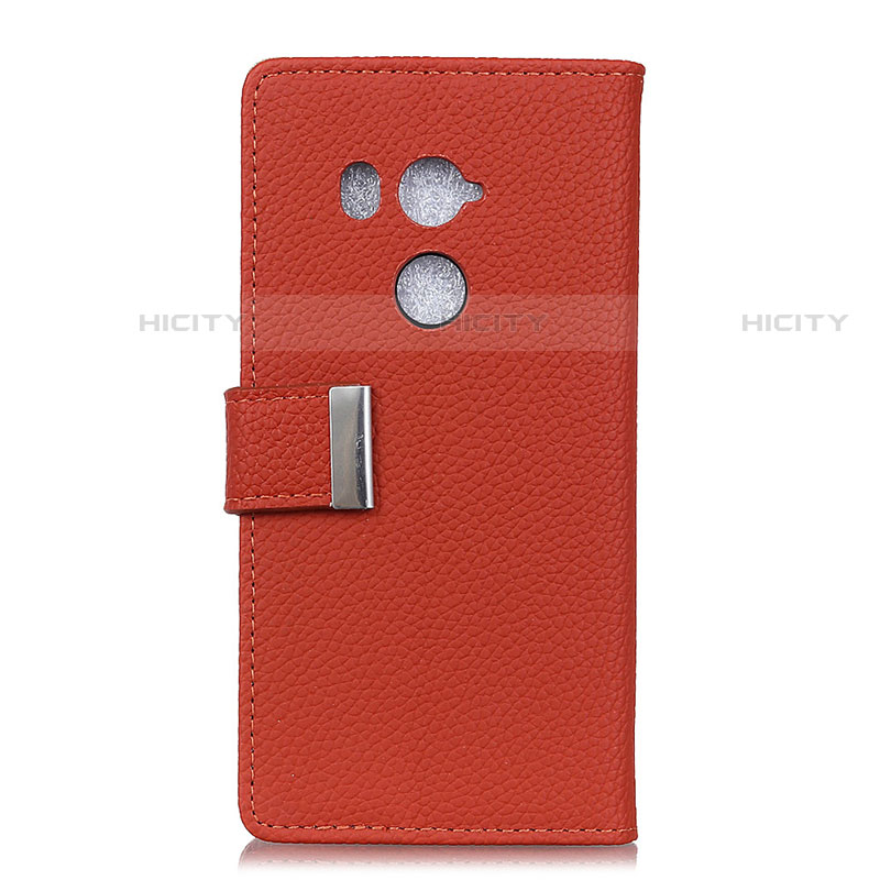 Funda de Cuero Cartera con Soporte Carcasa L02 para HTC U11 Eyes Rojo Rosa