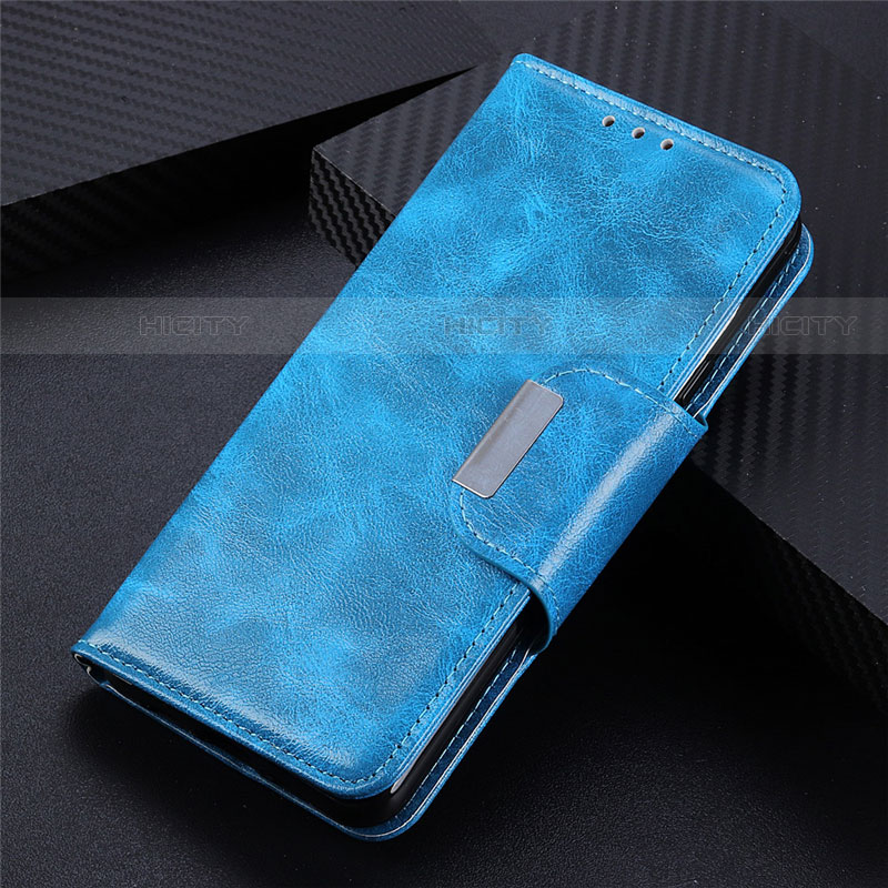 Funda de Cuero Cartera con Soporte Carcasa L02 para Huawei Mate 40 Azul Cielo