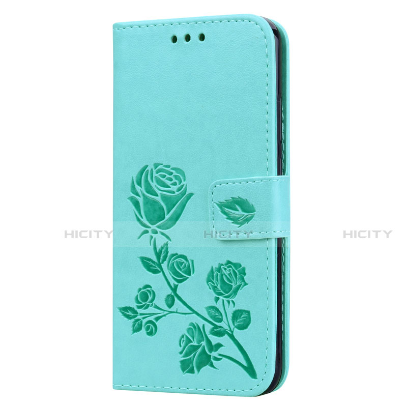 Funda de Cuero Cartera con Soporte Carcasa L02 para Huawei Nova 3e Verde