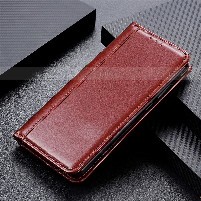 Funda de Cuero Cartera con Soporte Carcasa L02 para Huawei Y8s Marron