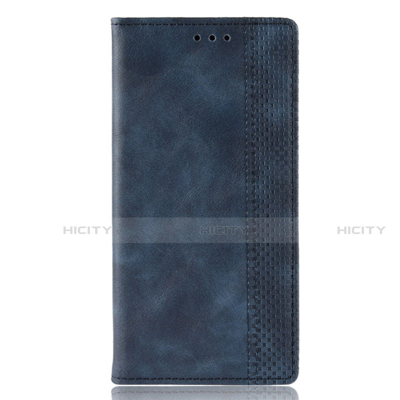 Funda de Cuero Cartera con Soporte Carcasa L02 para Motorola Moto Edge Plus Azul