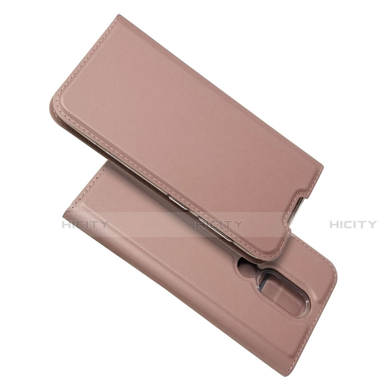 Funda de Cuero Cartera con Soporte Carcasa L02 para Nokia 4.2 Oro Rosa