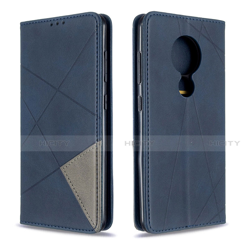 Funda de Cuero Cartera con Soporte Carcasa L02 para Nokia 6.2 Azul