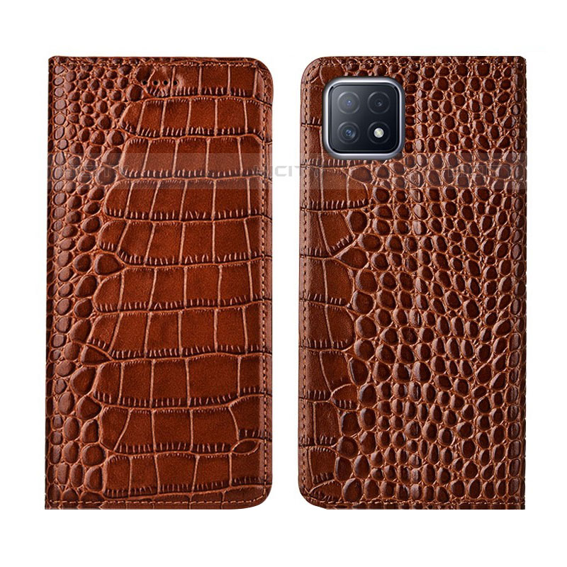 Funda de Cuero Cartera con Soporte Carcasa L02 para Oppo A53 5G