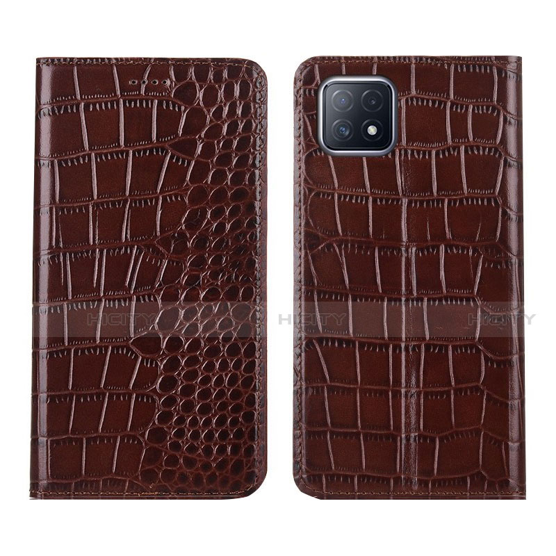 Funda de Cuero Cartera con Soporte Carcasa L02 para Oppo A73 5G