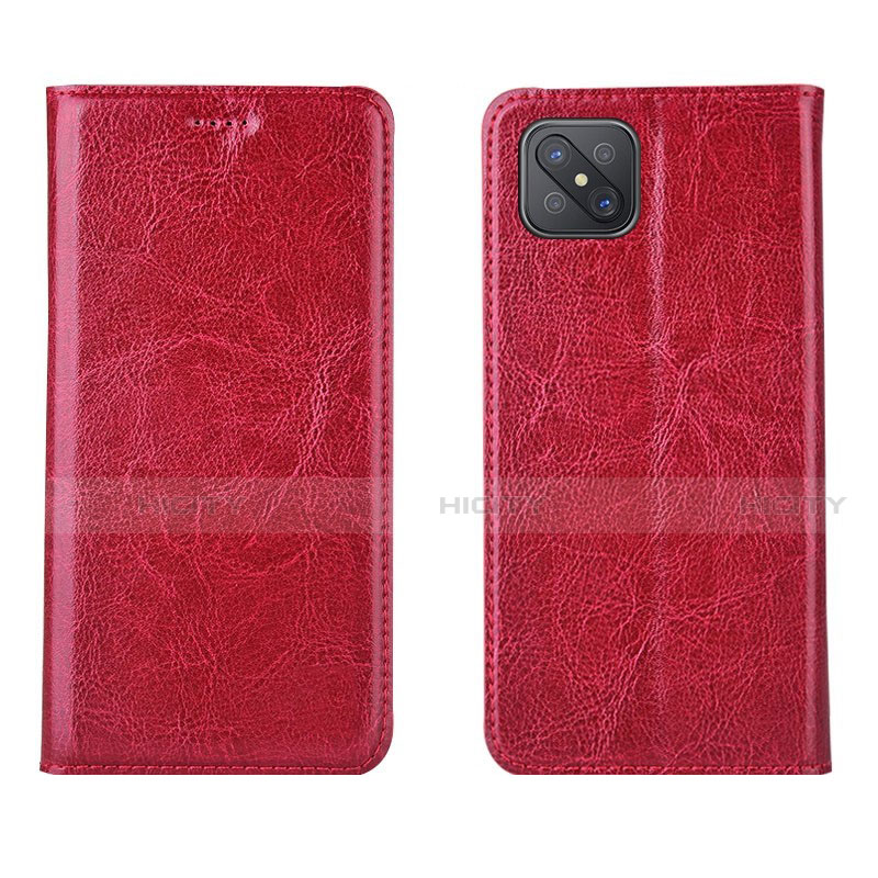 Funda de Cuero Cartera con Soporte Carcasa L02 para Oppo A92s 5G