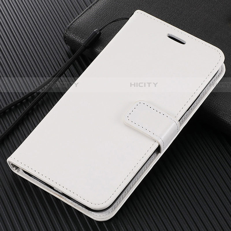 Funda de Cuero Cartera con Soporte Carcasa L02 para Oppo Find X2 Neo Blanco