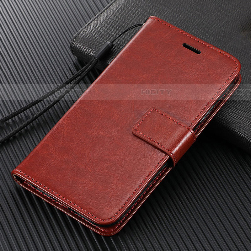 Funda de Cuero Cartera con Soporte Carcasa L02 para Oppo Find X2 Neo Marron