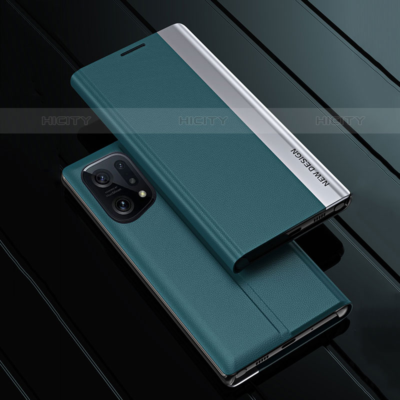 Funda de Cuero Cartera con Soporte Carcasa L02 para Oppo Find X5 Pro 5G