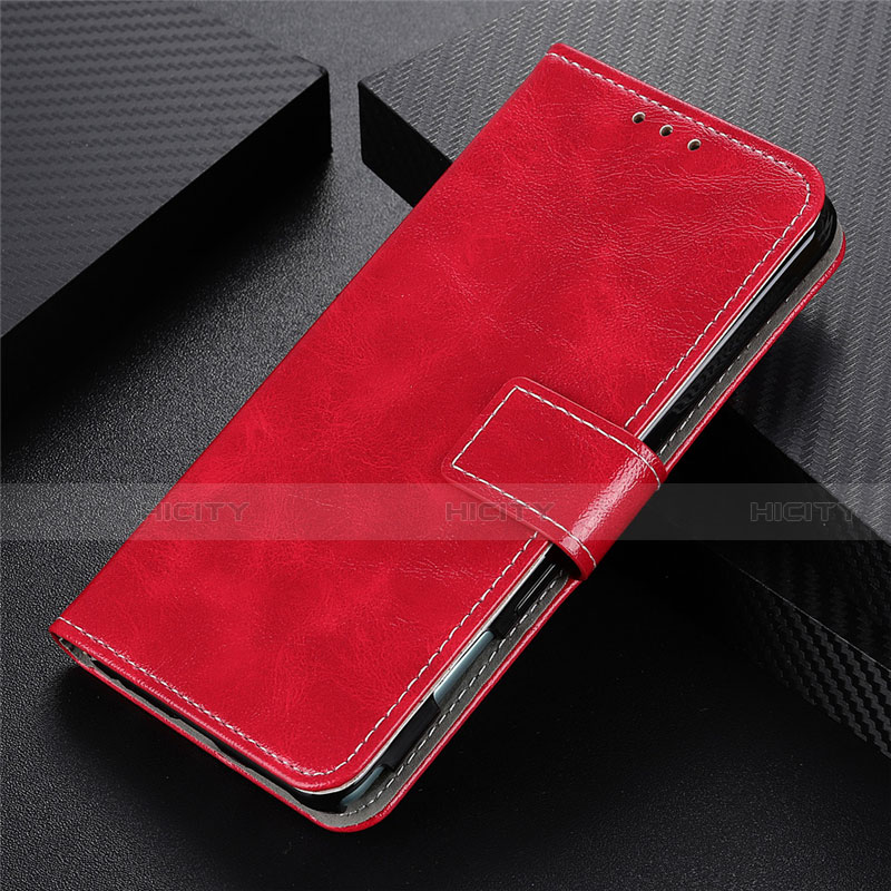 Funda de Cuero Cartera con Soporte Carcasa L02 para Oppo Reno4 Lite Rojo