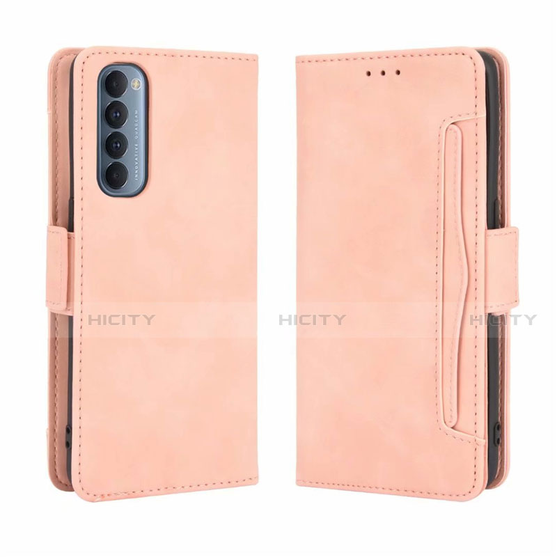 Funda de Cuero Cartera con Soporte Carcasa L02 para Oppo Reno4 Pro 4G