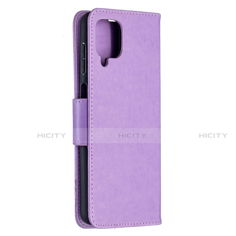 Funda de Cuero Cartera con Soporte Carcasa L02 para Samsung Galaxy A12