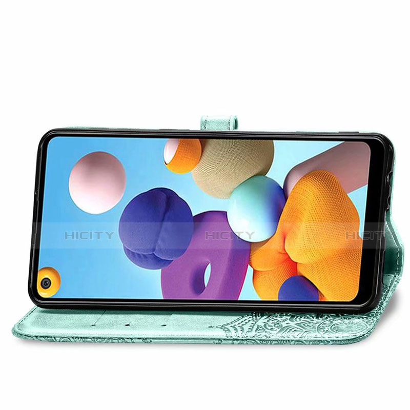 Funda de Cuero Cartera con Soporte Carcasa L02 para Samsung Galaxy A21