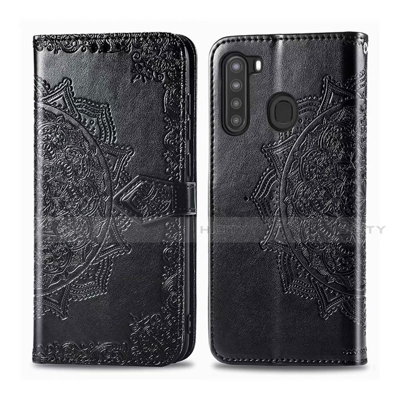 Funda de Cuero Cartera con Soporte Carcasa L02 para Samsung Galaxy A21