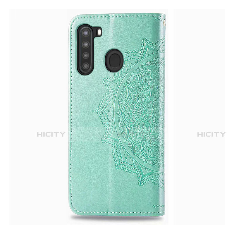 Funda de Cuero Cartera con Soporte Carcasa L02 para Samsung Galaxy A21