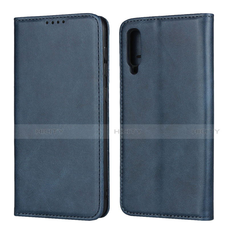 Funda de Cuero Cartera con Soporte Carcasa L02 para Samsung Galaxy A50 Azul