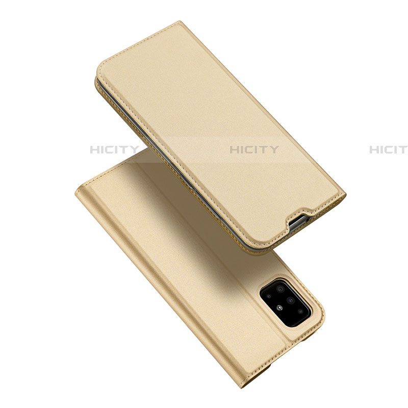 Funda de Cuero Cartera con Soporte Carcasa L02 para Samsung Galaxy A51 5G Oro