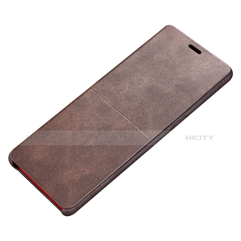 Funda de Cuero Cartera con Soporte Carcasa L02 para Samsung Galaxy Note 8 Duos N950F Marron