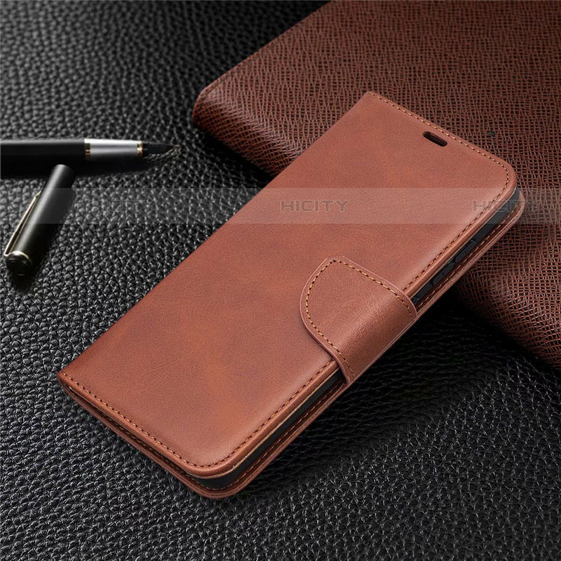 Funda de Cuero Cartera con Soporte Carcasa L02 para Samsung Galaxy S20 FE 4G Marron