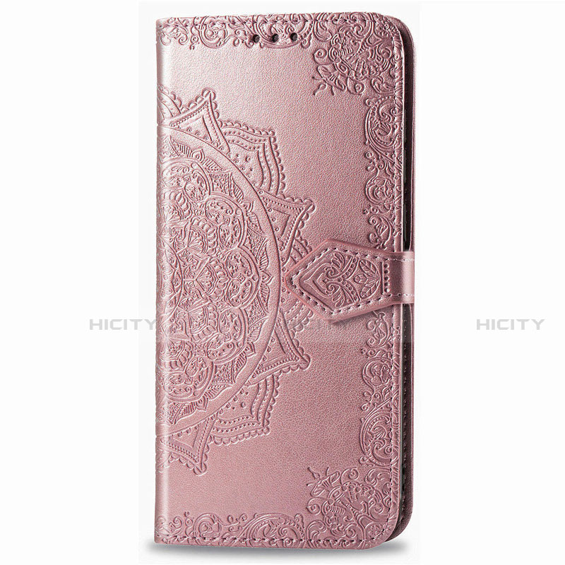 Funda de Cuero Cartera con Soporte Carcasa L02 para Samsung Galaxy XCover Pro Oro Rosa