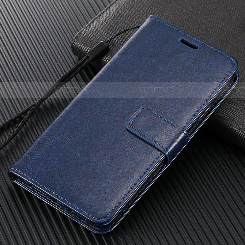 Funda de Cuero Cartera con Soporte Carcasa L02 para Vivo X50 Lite Azul