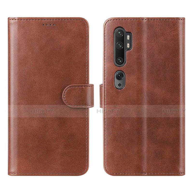 Funda de Cuero Cartera con Soporte Carcasa L02 para Xiaomi Mi Note 10 Marron