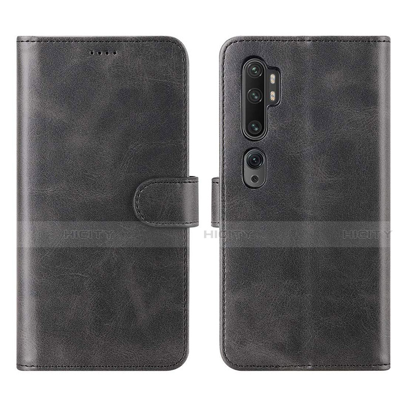 Funda de Cuero Cartera con Soporte Carcasa L02 para Xiaomi Mi Note 10 Negro