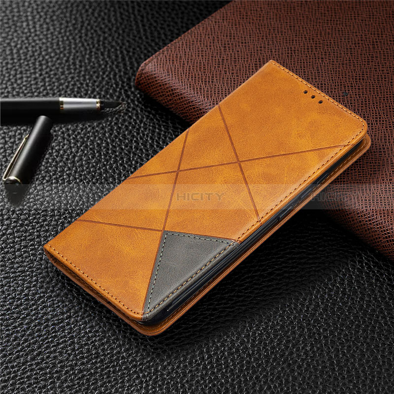 Funda de Cuero Cartera con Soporte Carcasa L02 para Xiaomi Redmi 10A 4G Naranja