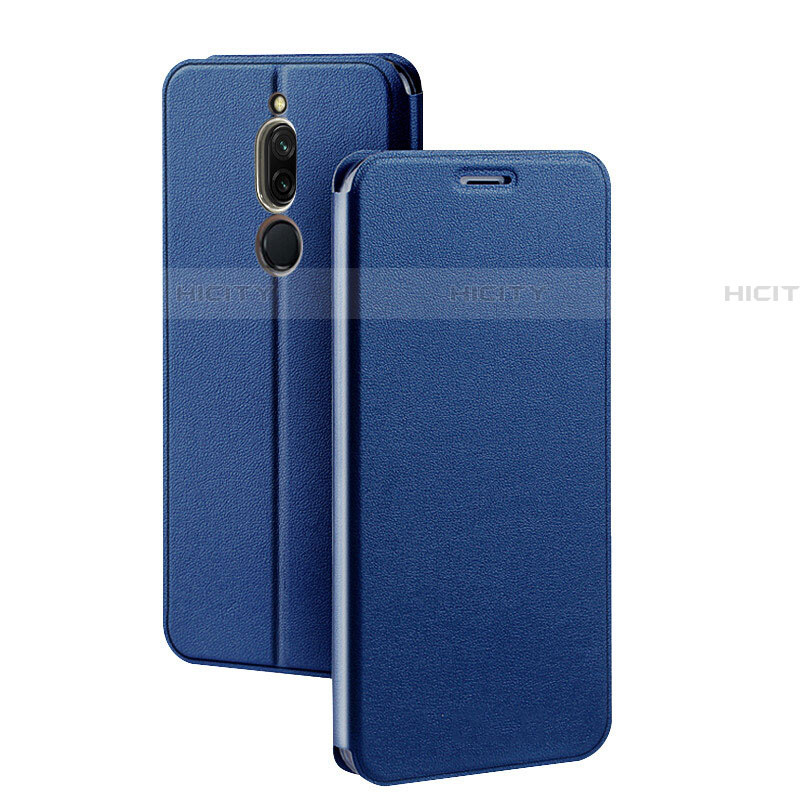 Funda de Cuero Cartera con Soporte Carcasa L02 para Xiaomi Redmi 8 Azul