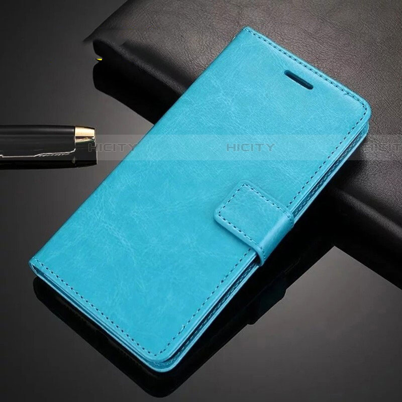 Funda de Cuero Cartera con Soporte Carcasa L02 para Xiaomi Redmi 8A Azul Cielo