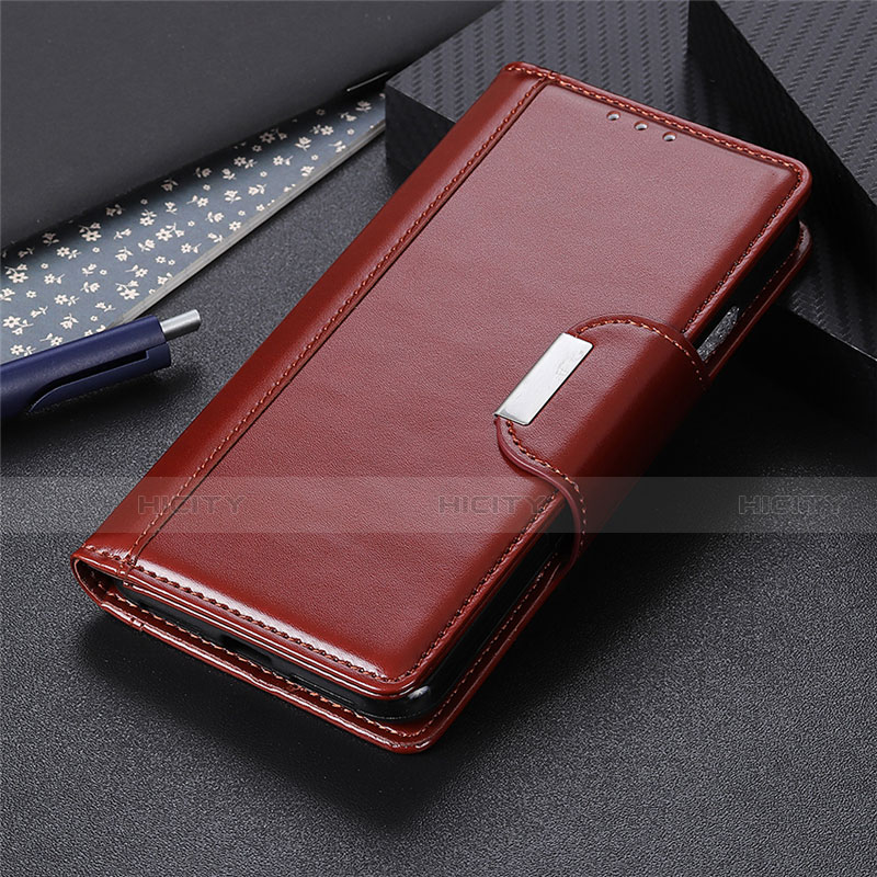 Funda de Cuero Cartera con Soporte Carcasa L02 para Xiaomi Redmi 9AT Marron