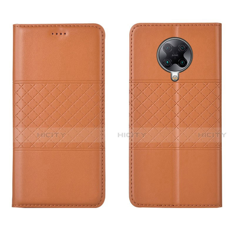 Funda de Cuero Cartera con Soporte Carcasa L02 para Xiaomi Redmi K30 Pro Zoom Naranja