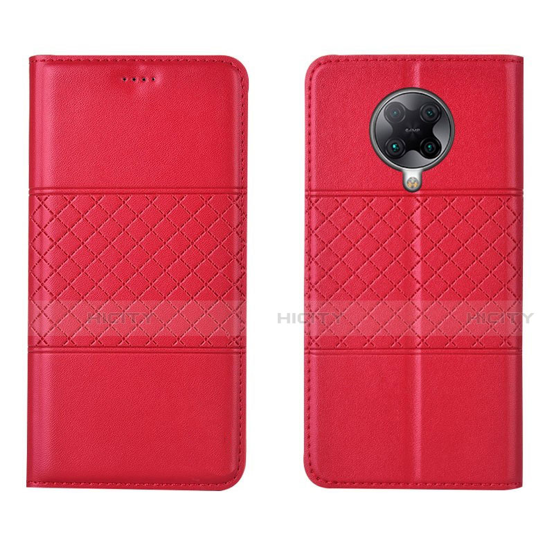 Funda de Cuero Cartera con Soporte Carcasa L02 para Xiaomi Redmi K30 Pro Zoom Rojo