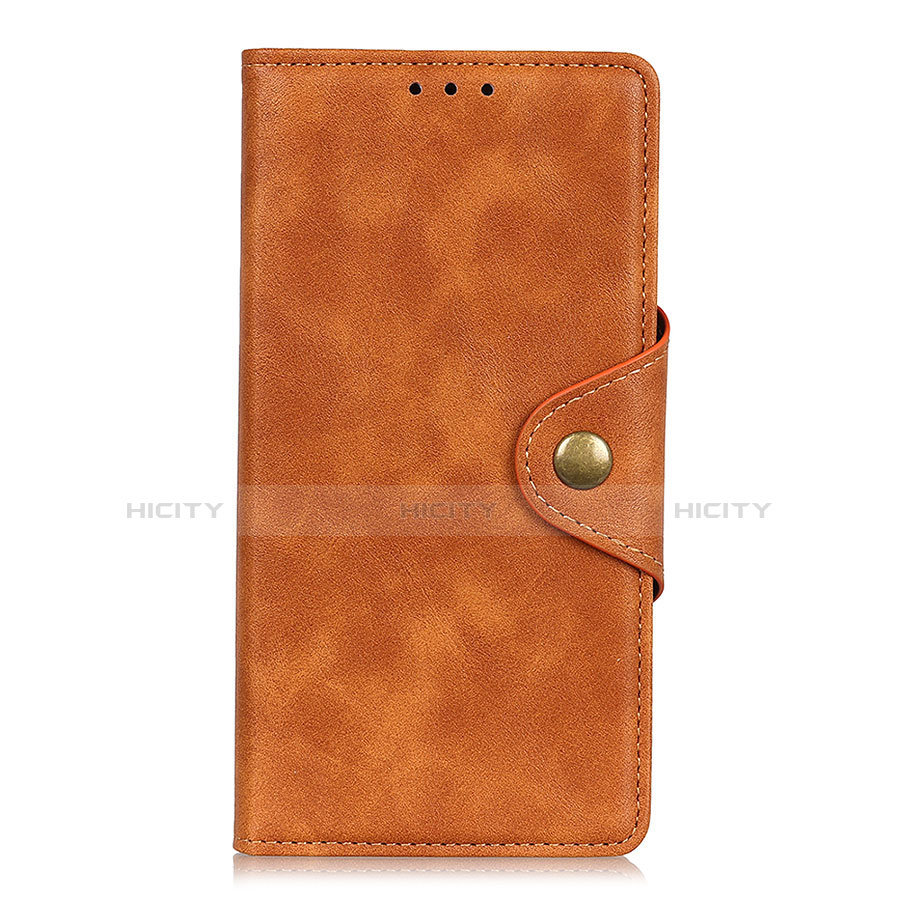 Funda de Cuero Cartera con Soporte Carcasa L02 para Xiaomi Redmi Note 9 Pro Max Naranja