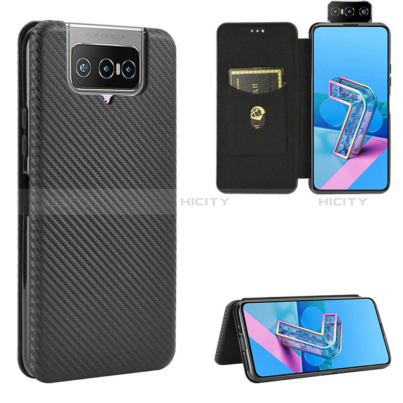 Funda de Cuero Cartera con Soporte Carcasa L02Z para Asus ZenFone 8 Flip ZS672KS